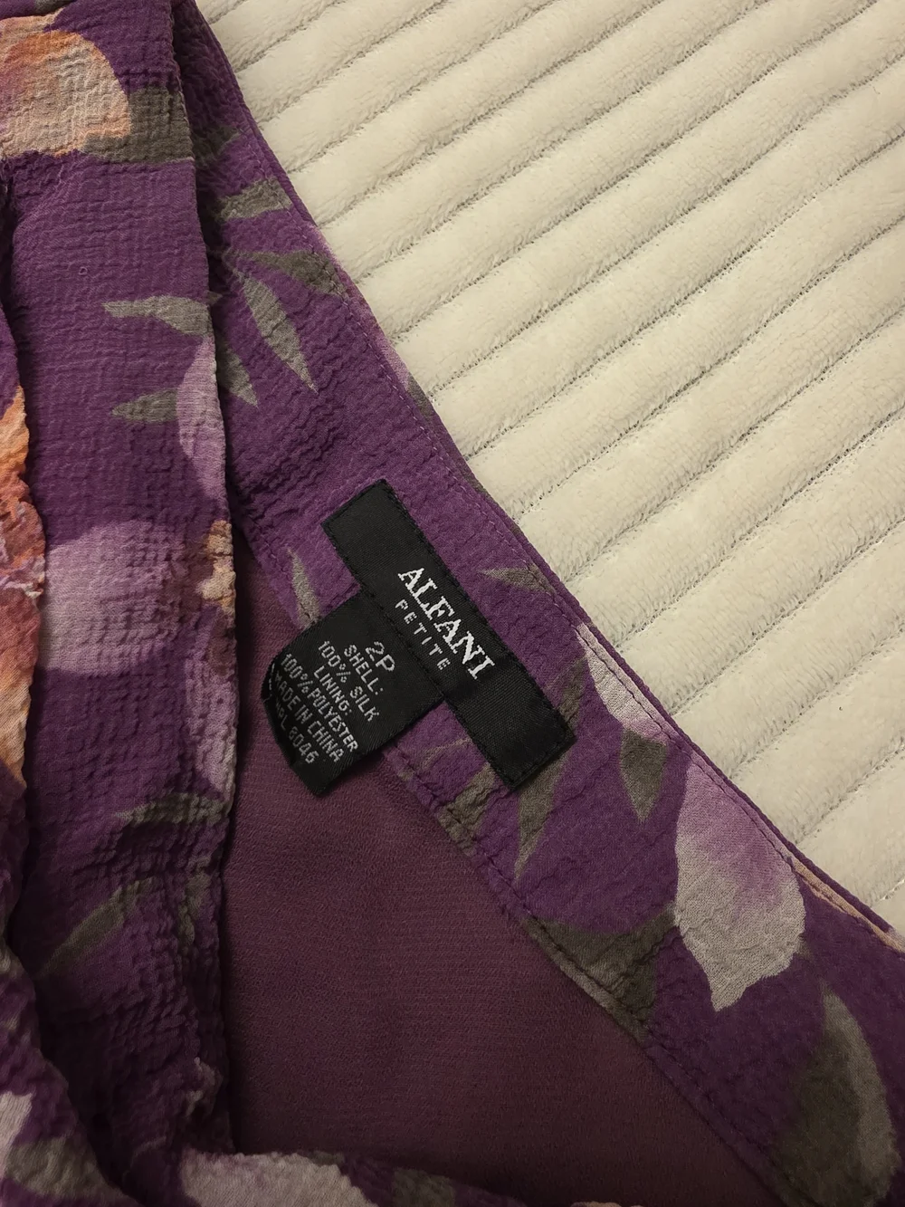 Alfani Petite Purple Floral Skirt